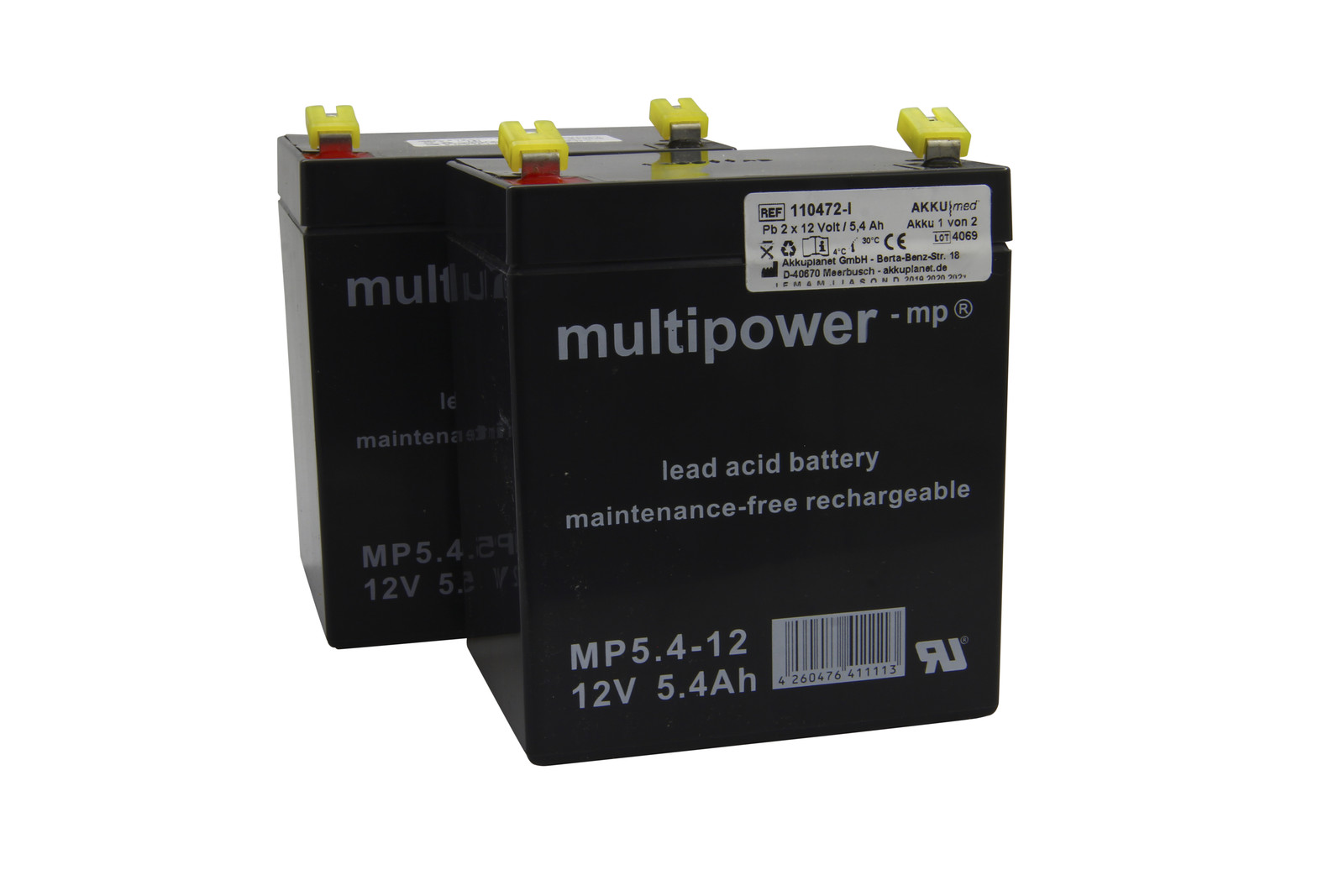 Multipower Looplader voor loodaccu, geschikt voor Wissner-Bosserhoff Eleganza JIP