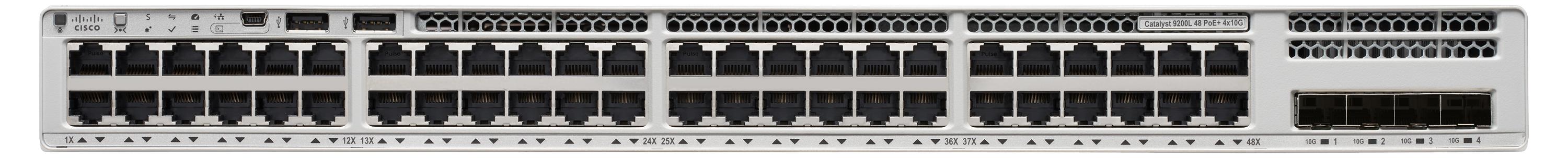 Cisco Catalyst 9200L, Managed, L3, Gigabit Ethernet (10/100/1000), Power over Ethernet (PoE)