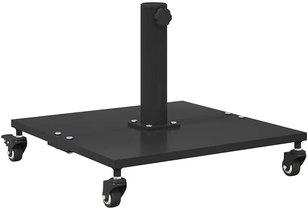 vidaXL Steel Umbrella Base Black 315mm H X 45cm W X 45cm D