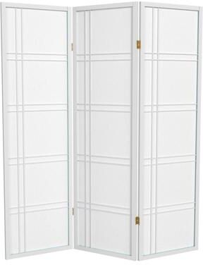Red Lantern 5 ft. Tall Double Cross Shoji Screen