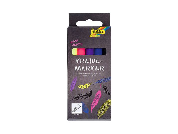 Folia Kreidemarker Neon Lights 5 Stück