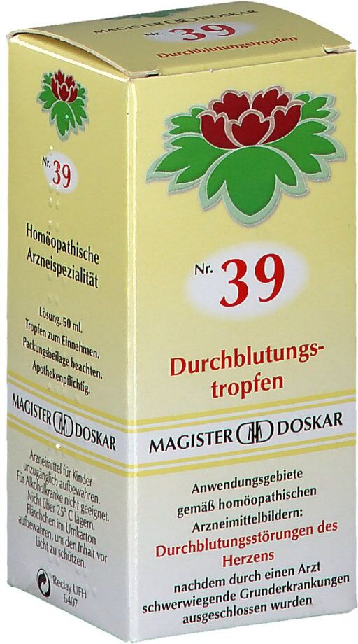 Magister Doskar Nummer 39 Durchblutungstropfen 50ml