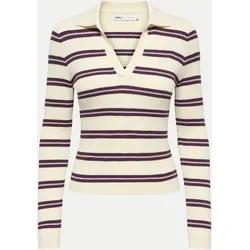 Strick-Poloshirt ONLKAYA Beige XL