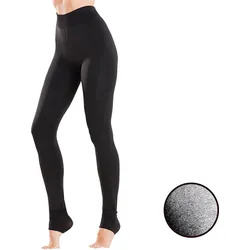 ELLENOR Winter-Leggings für Damen, 100 den - mit Fersensteg