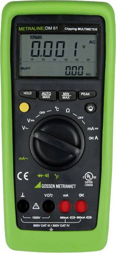 Gossen Metrawatt METRALINE DM 61 Hand-Multimeter digital CAT III 600 V, CAT IV 300V Anzeige (Counts): 6600
