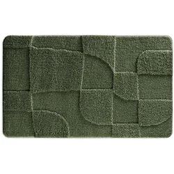 WECONhome Badteppich Davie kiefern grün 55x65 cm