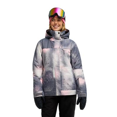 Snowboardjacke ROXY "Brylee 10K", Damen, Gr. L, bunt (shark frostbite), Obermaterial: 100% Polyester., Jacken Snowboardjacke