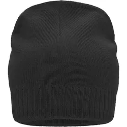 Myrtle Beach Unisex Strickmütze mit Fleece-Einsatz Beanie MB7925 black one size