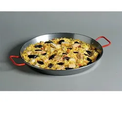 Paellapfanne 34cm, Stahl poliert