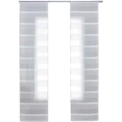 SCHIEBEVORHANG 2ER SET »Halle« HxB 245x60 cm Natur