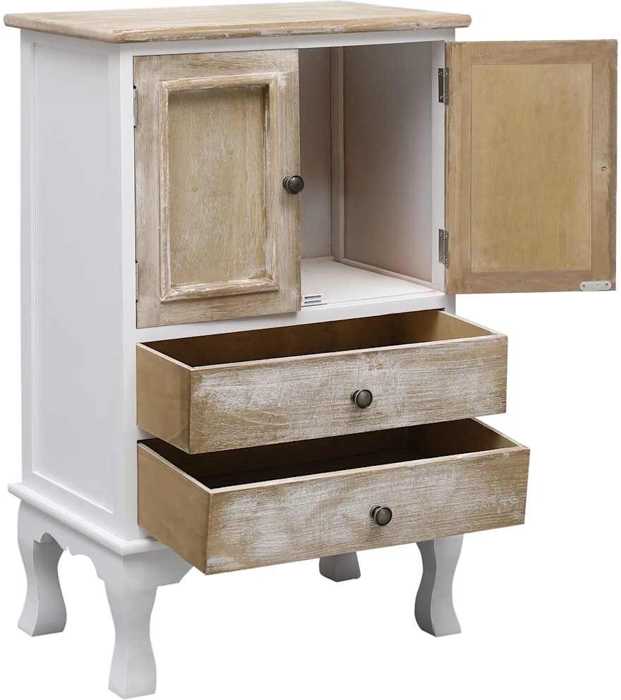 vidaXL Armoire à tiroirs Blanc 50x30x80 cm Bois