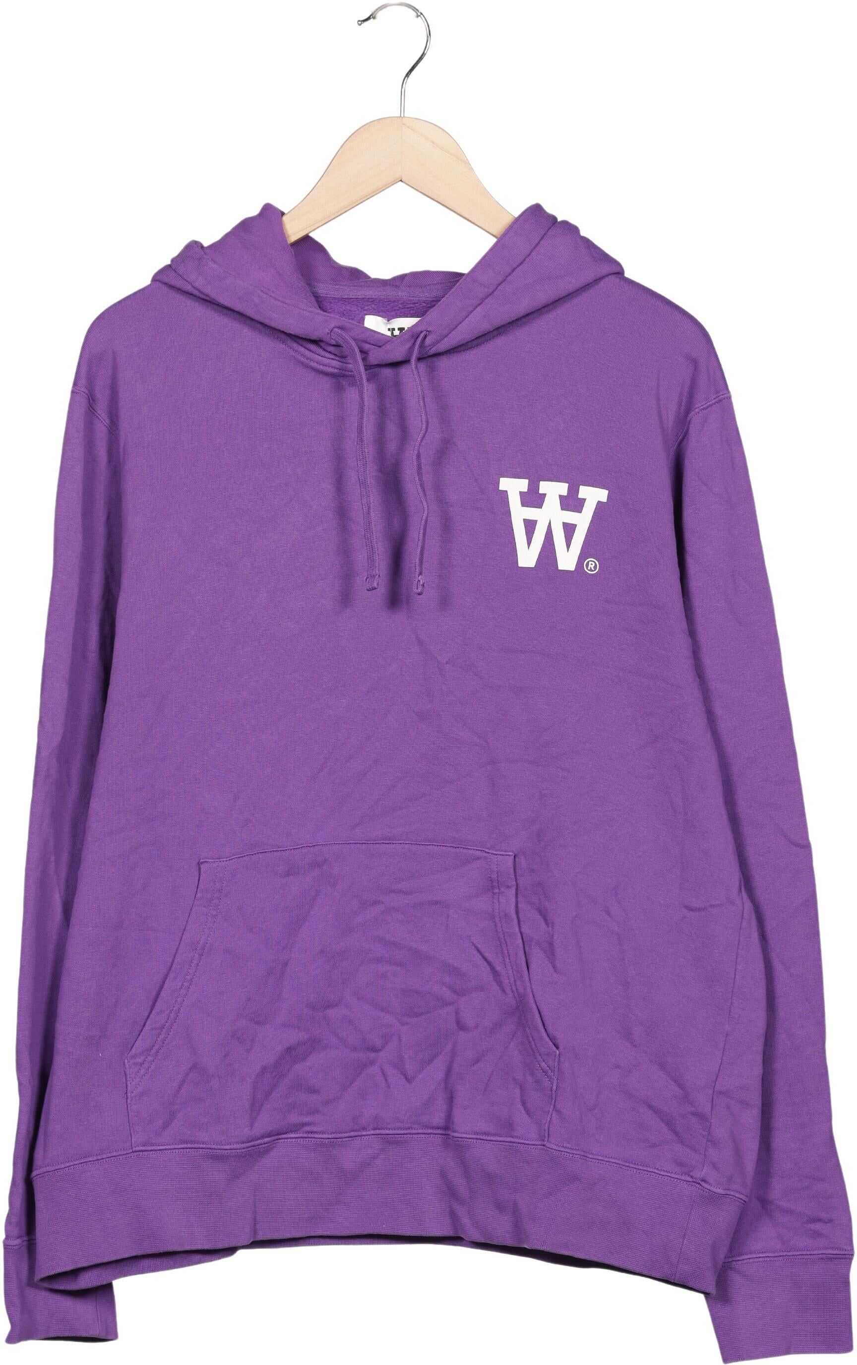 Wood Wood Herren Kapuzenpullover, Lila, Gr. L, Baumwolle - Second Hand