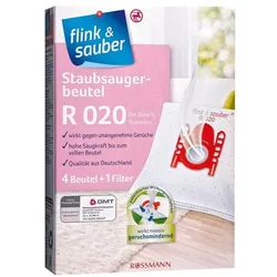 flink & sauber Staubsaugerbeutel R 020 weiß
