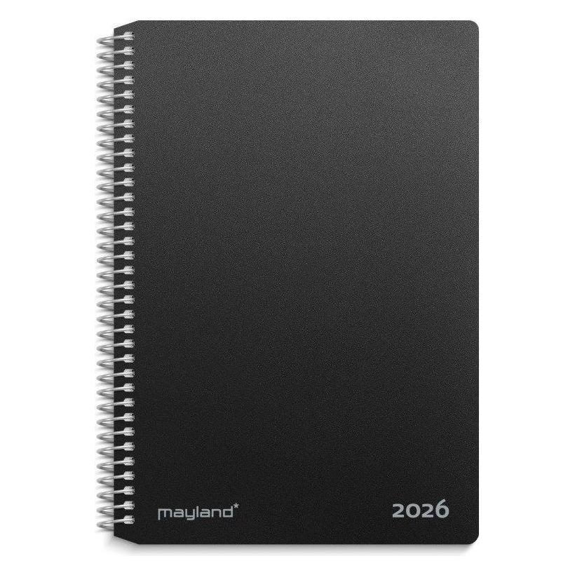 Mayland-Burde 2-dages-kalender sort PP-plast 2026 (26205000)