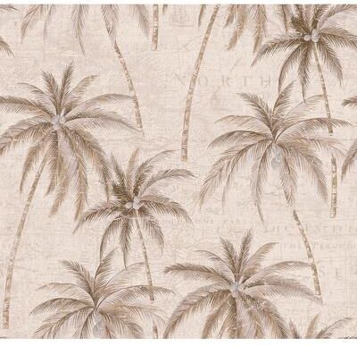 Seabrook Designs Lovita Palm Trees Unpasted Wallpaper - 27 in. W x 27 ft. L