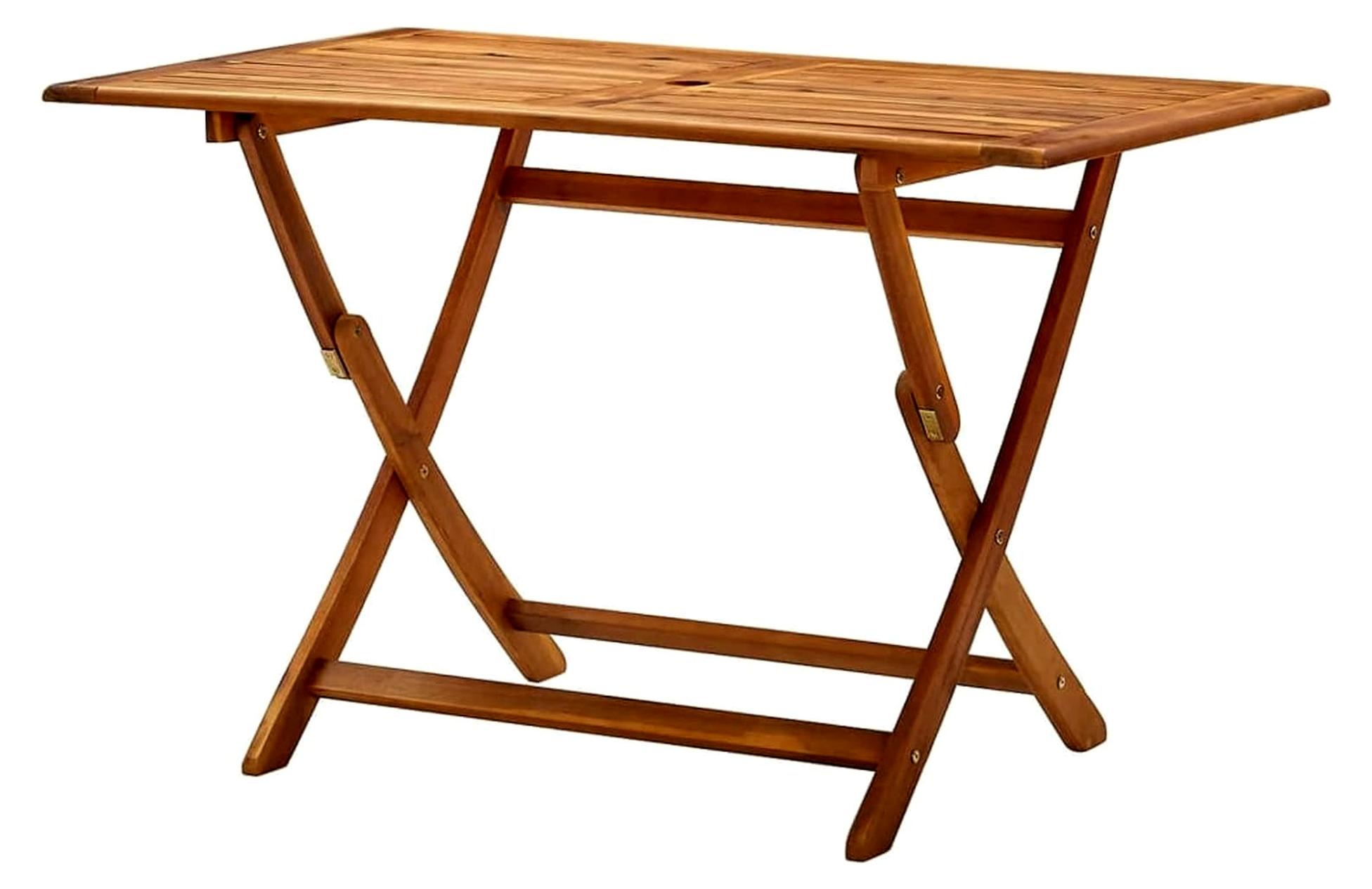 Klappbarer Gartentisch, 120x70x75 cm Massivholz Akazie