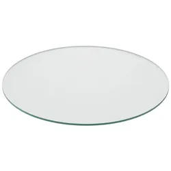 Relaxdays Glasplatte 8mm ESG Transparent