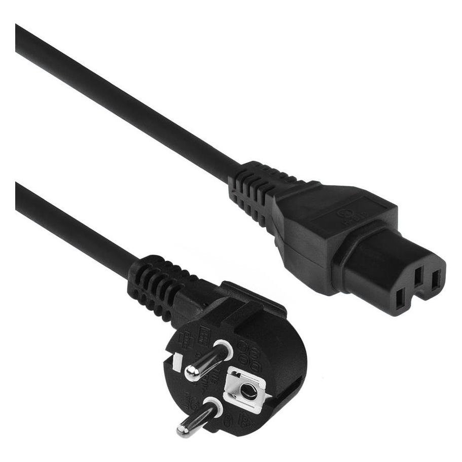 ACT Powercord mains connector CEE7/7 male (angled) (1.50 m) (AK5001)