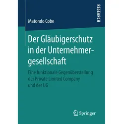 Der Gläubigerschutz in der Unternehmergesellschaft, Fachbücher von Matondo Cobe