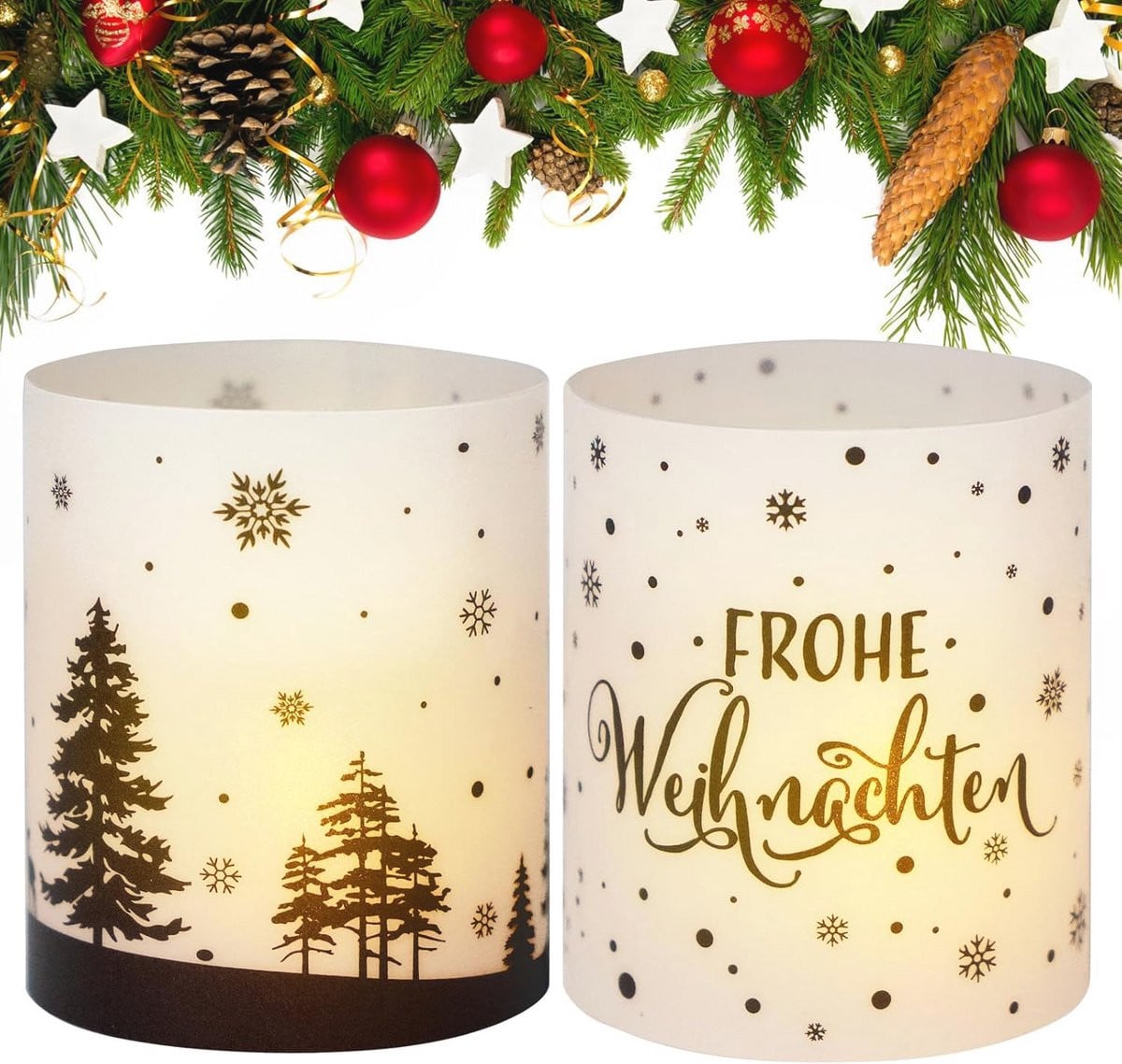 Lantaarn Windlicht voor Tafeldecoratie voor Binnen en Buiten Gebruik