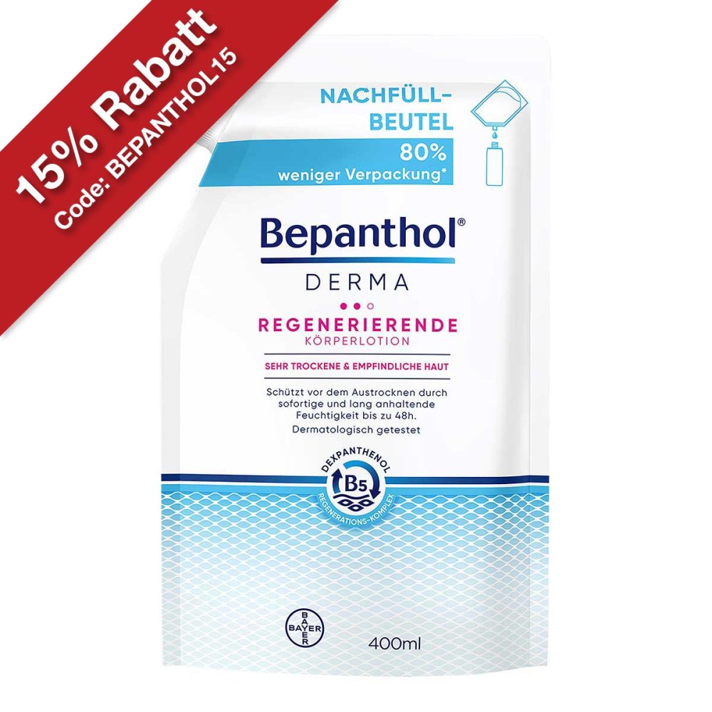 Bayer Vital GmbH Bepanthol Derma Regenerierende Körperlotion Nachfüllbeutel 16529725