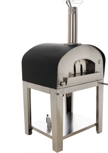 Seven Italy Eros Antracite - Forno a gas da esterno con carrello