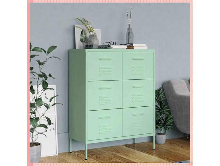 armoire - 80x35x101cm - Conception Ergonomique - Architecture Moderne - Look Actuel - Esthétique Raffinée - Vert - Pour Rangement