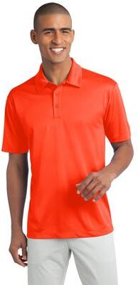 Port Authority K540 Silk Touch Performance Polo Shirt in Neon Orange size 4XL   Polyester