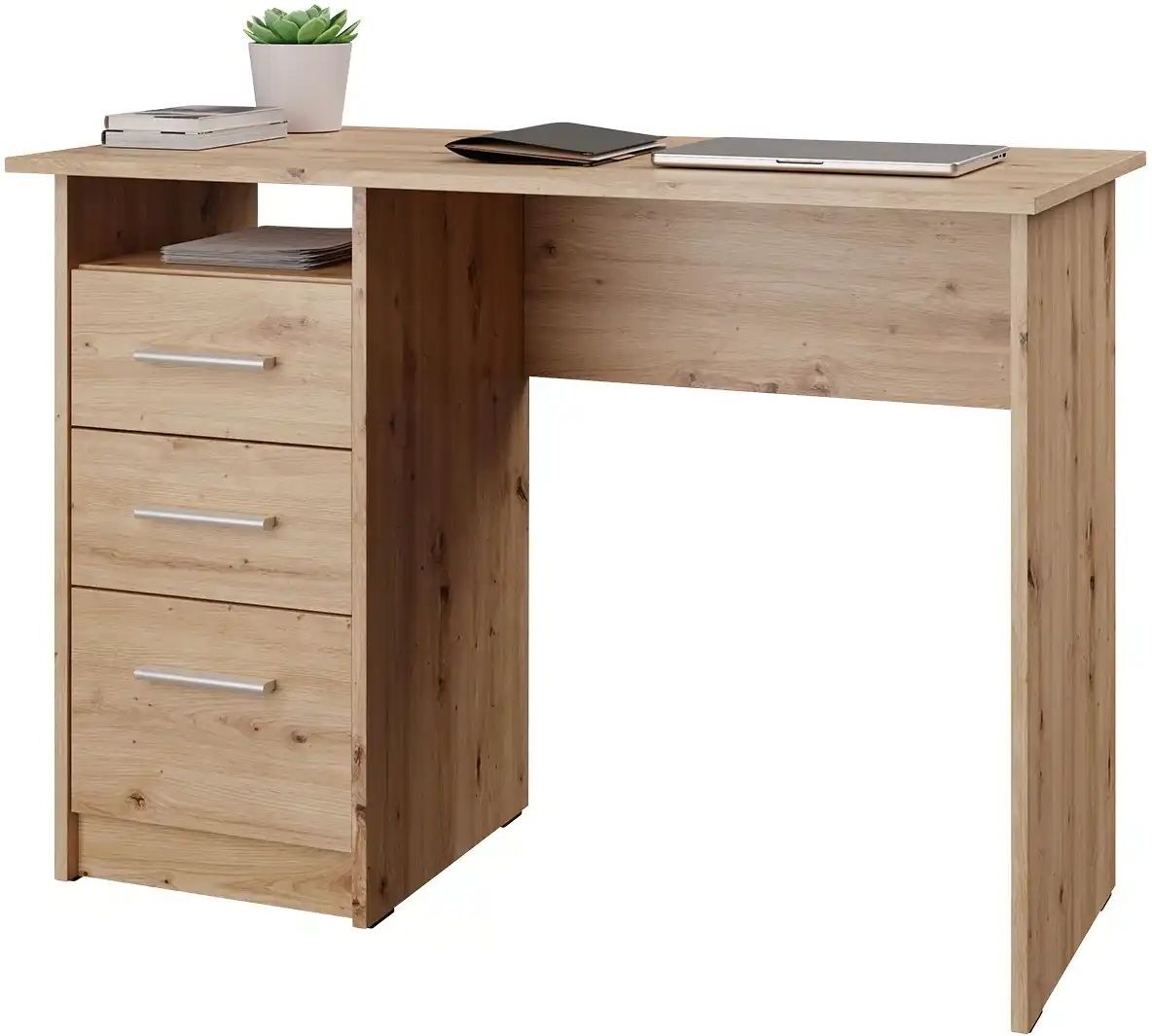 Höffner Schreibtisch  Lauter ¦ holzfarben ¦ Maße (cm): B: 105 H: 77 T: 52.0