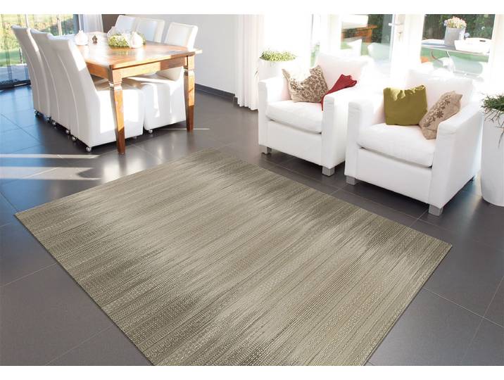 Kurzflorteppich Sunset 8070 Braun/Taupe 170 x 240cm Mischgewebe
