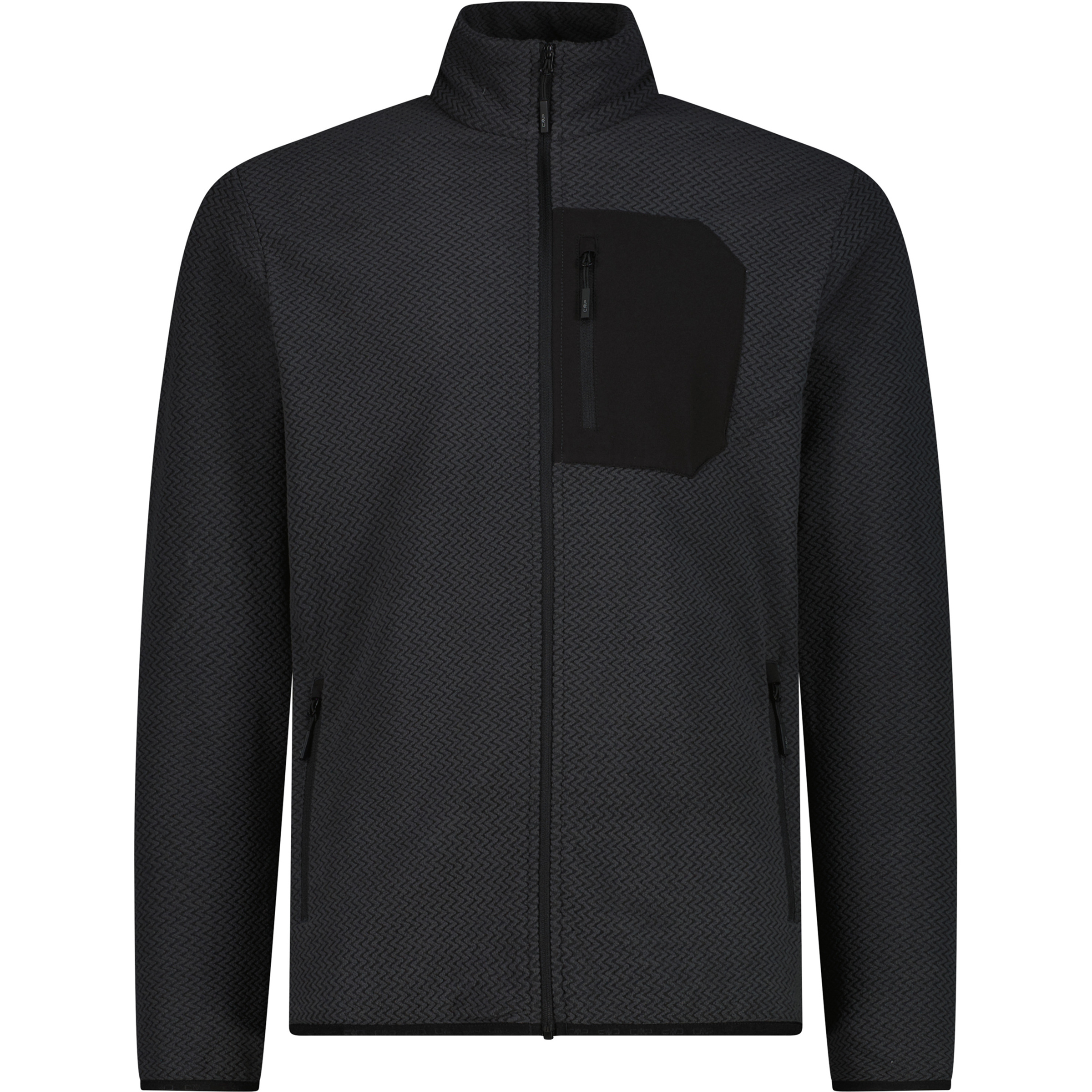 CMP Herren Fleecejacke grau Größe S Trekking Elastisch