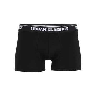 Boxershorts URBAN CLASSICS "Urban Classics Accessoires Modal Boxer Shorts Double-Pack", Herren, Gr. S, 1 Stk., schwarz, 52% Modal, 44% Baumwolle, 4% Elasthan, unifarben, Unterhosen