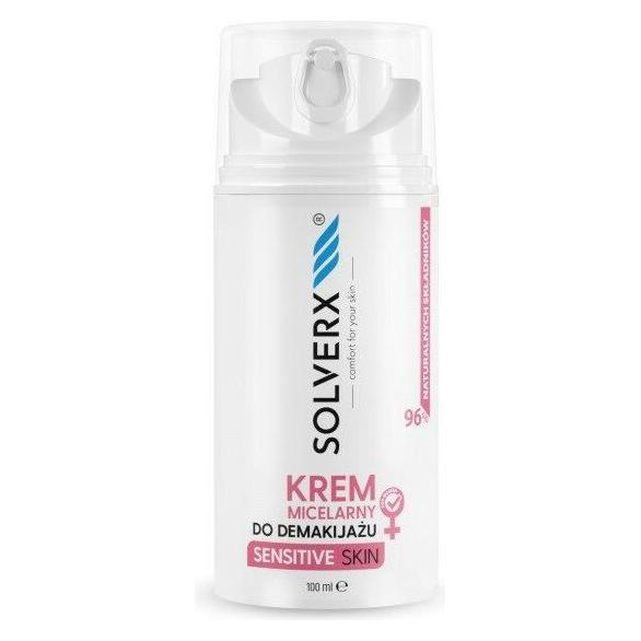 Solverx Sensitive Skin Micellar Face Make-Up Remover For Women For Sensitive Skin 100Ml (Mizellenwasser, 100 ml) (5907479383885)