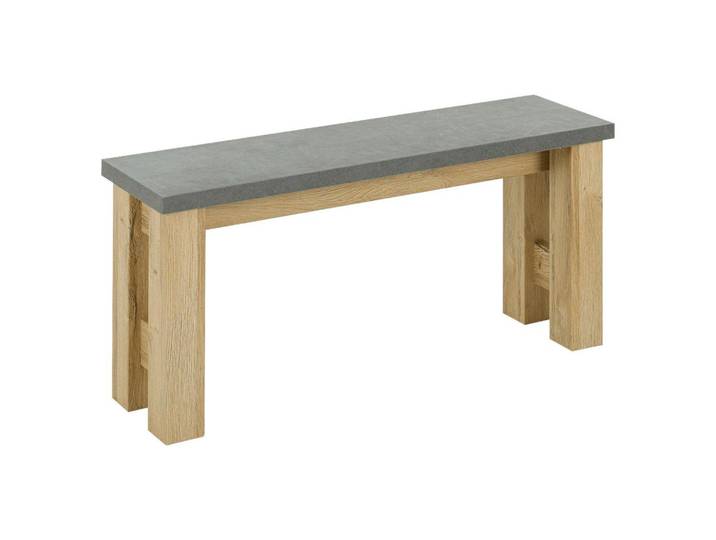 Sitzbank Broceliande Grau, Eichefarben B: 110 cm