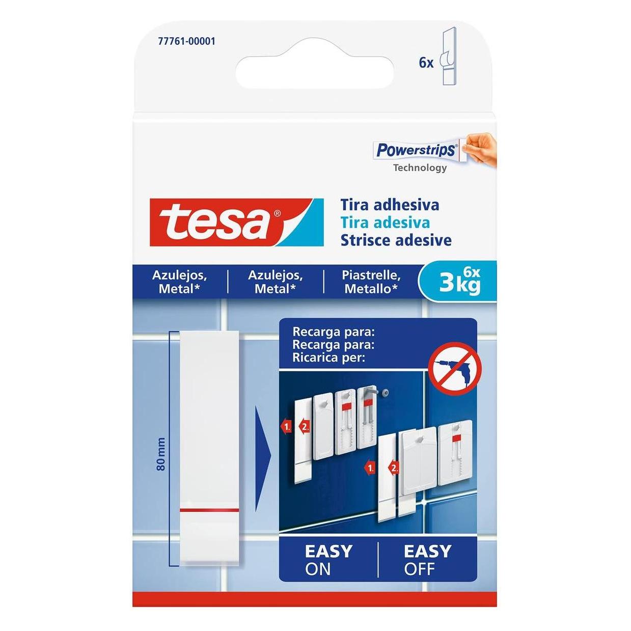 tesa Klebestreifen 3kg 77761 für Fliesen & Metall (77761-00001-20)