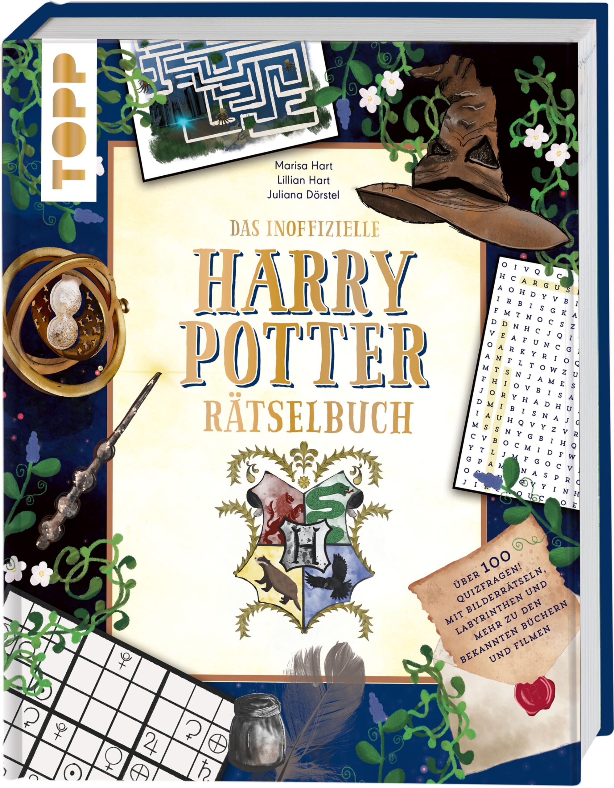 Marisa Hart - Das inoffizielle Harry Potter-Rätselbuch. Über 100 Quizfragen, Bilderrätsel, Labyrinthe und mehr zu den bekannten Büchern und Filmen: Das neue Buch von Influencerin Marisa Hart und Tochter Lillian - Preis vom 15.10.2026 23:06:25 h