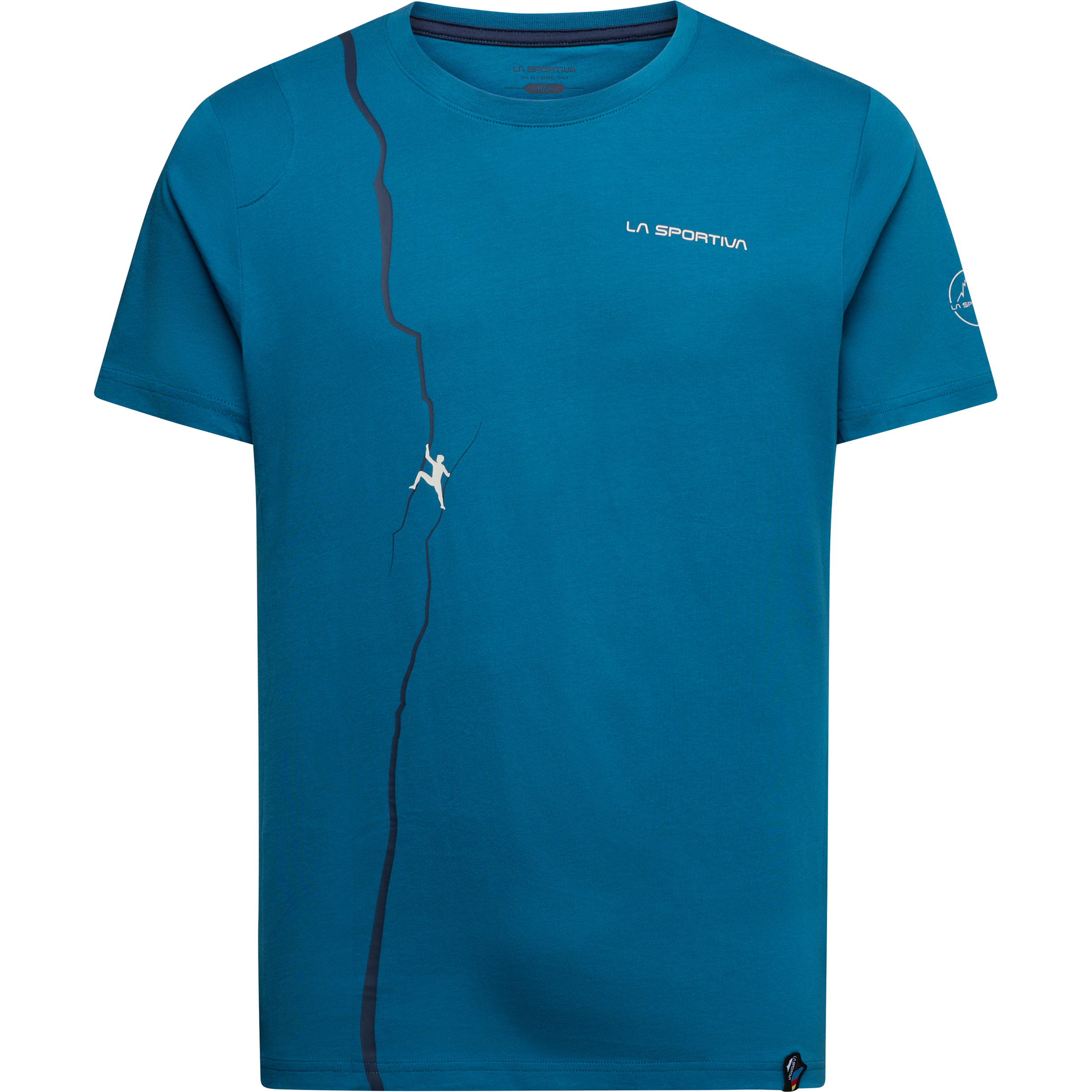 La Sportiva Route Herren T-Shirts blau Größe XXL Bouldern | Sportklettern | Lifestyle Hautfreundlich