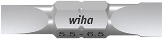 Wiha Set de 10 embouts doubles fente 5,5 et 6,5 mm, embout 30 mm, boîte (43859)