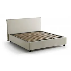 Ashlee - Doppelbett, Beige, abziehbar, Made in Italy