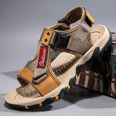 sportliche Herrensandalen für Wanderungen und Outdoor-Aktivitäten mit verstellbarem Klettverschluss – bequemes Schuhwerk für Abenteuerlustige