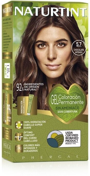 Naturtint Permanent Hair Color Gel, Ammonia-Free Dye 5.7 Chocolate