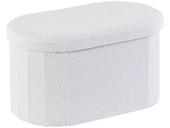 Hocker LOVA 71x39.5x38cm stoff weiss
