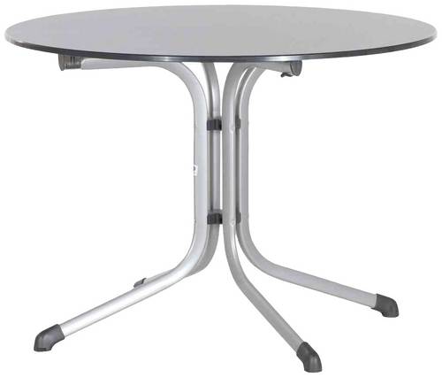 Sieger 3145-50 Bouelvard-Klapptisch vivodur Ø 100 cm, graphit/Schieferoptik anthrazit
