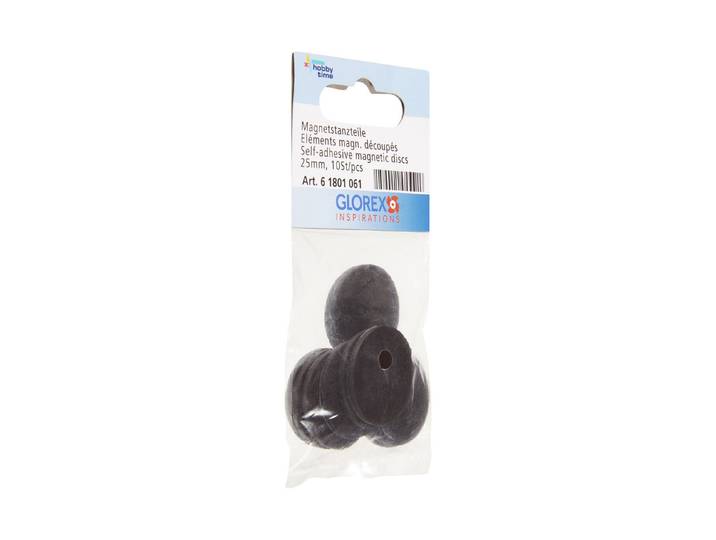 Glorex Selbstklebende Magnetstanzteile 25 mm 10 Stück