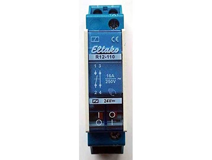 Eltako R12-110-24V DC 22110055 Schakelrelais Nominale spanning: 24V Schakelstroom (max.): 8A 1 sluiter, 1 kachel 1 stuk