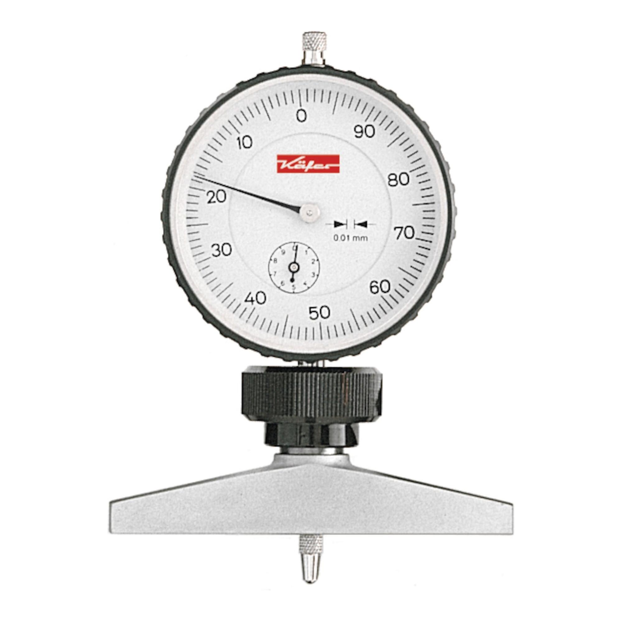 HOLEX Tiefenmessgerät mit Messuhr analog 30 mm (434805 30)