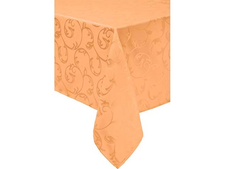 Erwin Müller Tischdecke Greven abwaschbar orange Größe 110x140 cm