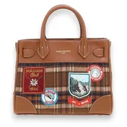 RUE MADAM PARIS für Damen. 1590 Braune Mini Tote Tasche Chamonix (OSFA), Lässig, Orange, Polyurethan