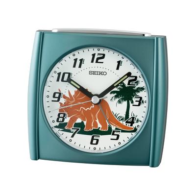 Quarzwecker SEIKO, blau (grün), Wecker, Wecker, Beleuchtung, Geschenkidee, Kinderzimmer, durchlaufende Sekunde