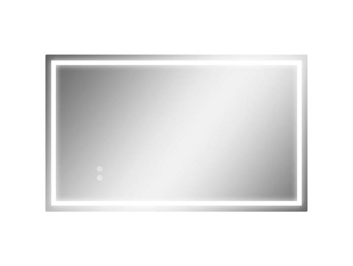 Homcom Badspiegel Glas Metall Silber, Transparent, 60x3x100 cm, Badezimmer, Badezimmerspiegel, Badspiegel